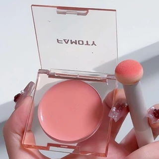 Matte Blush Kem Phấn má hồng dưỡng ẩm một màu Thời trang Cô gái Kem má hồng đơn màu mịn màng và lâu trôi Kem má hồng đơn sắc