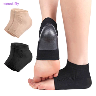 Meuctiffy 1 Cặp Gel Silicone Gót Bảo Vệ Tay Áo Miếng Lót Gót Chân Cốc Plantar Hỗ Trợ VM