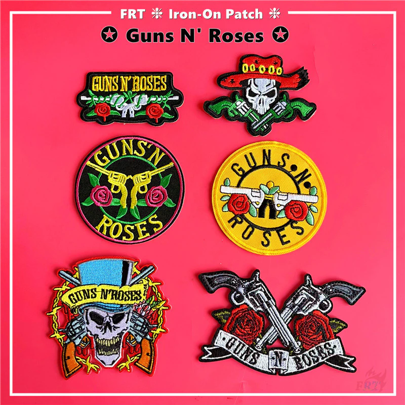 ☸ Guns N 'Roses - Bản vá sắt của ban nhạc Rock ☸ 1 Miếng Dán Huy Hiệu DIY May Trên Sắt