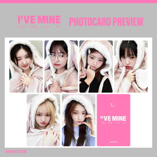 Ive I 'VE MIN EP 1st ms Áo choàng thỏ đặc biệt Thẻ nhỏ ive: GAEUL YUJIN REI WANNYOOUNG LIZ LEESEO Kpop Photocards