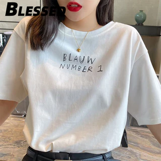 Blessed áo phông áo thun nữ croptop baby tee Vintage Cổ điển Cute Fashion WTX24402SE 15Z240408