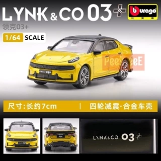 Bburago 1/64 Geely LYNK&CO 03+ Mô Hình Xe Mô Phỏng Quy Mô Nhỏ Hợp Kim Xe Ô Tô Mô Hình Trẻ Em Bé Trai Bộ Sưu Tập Đồ Trang Trí Đồ Chơi Xe Ô Tô Quà Tặng#peetyeee