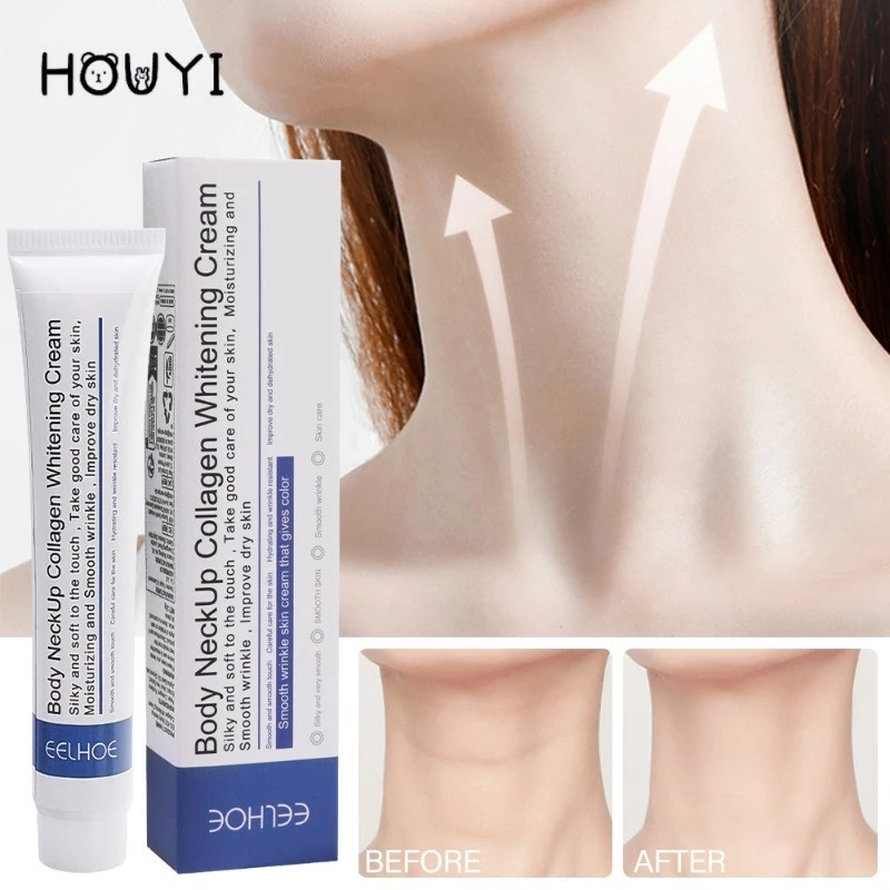 20g Collagen Làm Trắng Cổ Kem Dưỡng Ẩm Chống Lão Hóa Làm Săn Chắc Nâng Giảm Đường Mịn Kem Chăm Sóc Da