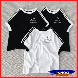 Áo thun nữ baby tee ngắn tay áo thun baby tee cổ tròn chữ by dream chất vải mềm mát co giãn PANOSI - Mã A280