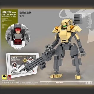 Thiết Kế Ban Đầu Nhật Bản Khối Xây Dựng Nhựa MOC Lắp Ráp Gundam Chó Đội Người Mang Theo Mecha Đồ Chơi Trẻ Em