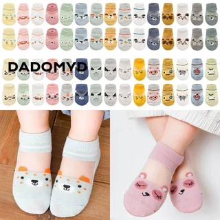 DADOMYD 5 Đôi / lốc 0-3Y Tất Trẻ Sơ Sinh Cho Bé Tập Đi Quần Áo Phụ Kiện Cotton Mùa Hè Tất Cotton