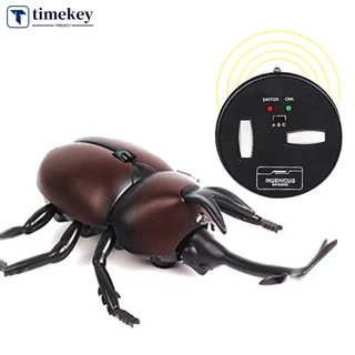 Timekey Hồng Ngoại Điều Khiển Từ Xa Như Thật Thú Cưng Đồ Chơi Thực Tế Rake Scaraba Côn Trùng Đùa Đáng Sợ Lừa Đồ Chơi A4Z2