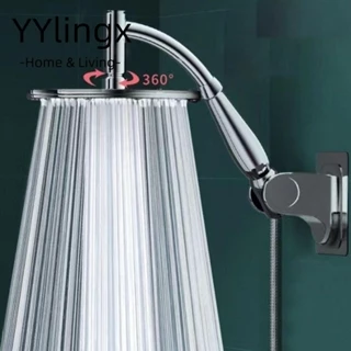 YYlingx Đầu vòi hoa sen mưa, Đầu vòi hoa sen bằng thép không gỉ áp suất cao, Đầu vòi hoa sen lớn hình vuông 6 "8" Đường kính ngoài 20mm