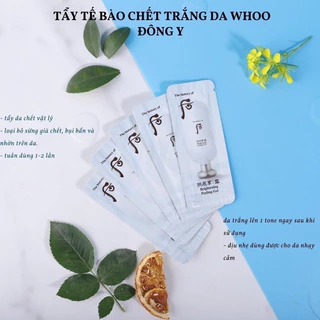 Kì Da Chết Trắng Da Whoo Brighterning Peeling Gel Làm Trắng Da Dịu Nhẹ Lành Tính 1ml