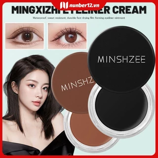 Minshzee 2 In 1 Brown Black Gel Eyeliner Make Up Bộ mỹ phẩm chống thấm nước Eye Liner Makeup Eye Maquiagem (number12.vn.)