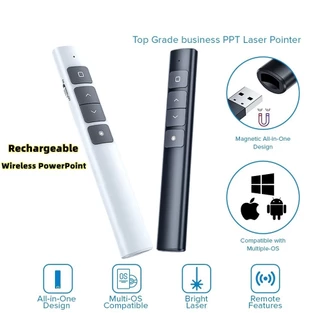 2.4g Sạc Không Dây PowerPoint Trình Bày Clicker Với Laser Điều Khiển Từ Xa Cho Văn Phòng PPT Trình Bày Con trỏ Bút