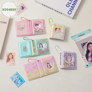 Xo94bsy Mini Album Ảnh PVC Trong Suốt Tên Thẻ 32 Túi Kpop Card Chất Kết Dính Mini Idol Hình Ảnh Thu Thập Sách VN