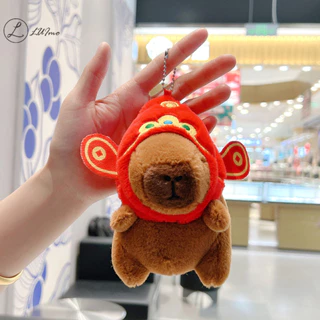 Luimo Kawaii Capybara Sang Trọng Móc Khóa Túi Dễ Thương Trang Trí Mặt Dây Chuyền Động Vật Sáng Tạo Móc Khóa Kawaii Búp Bê Nhồi Bông Móc Khóa Quà Tặng Sinh Nhật * Bán Chạy