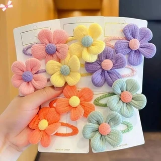 Mũ Hoa Bb Kẹp Đáng Yêu Màu Kẹo Trang Trí Ngọt Barrettes Mũ Đội Đầu Phụ Kiện Tóc Vải Kẹp Tóc Trẻ Em YR