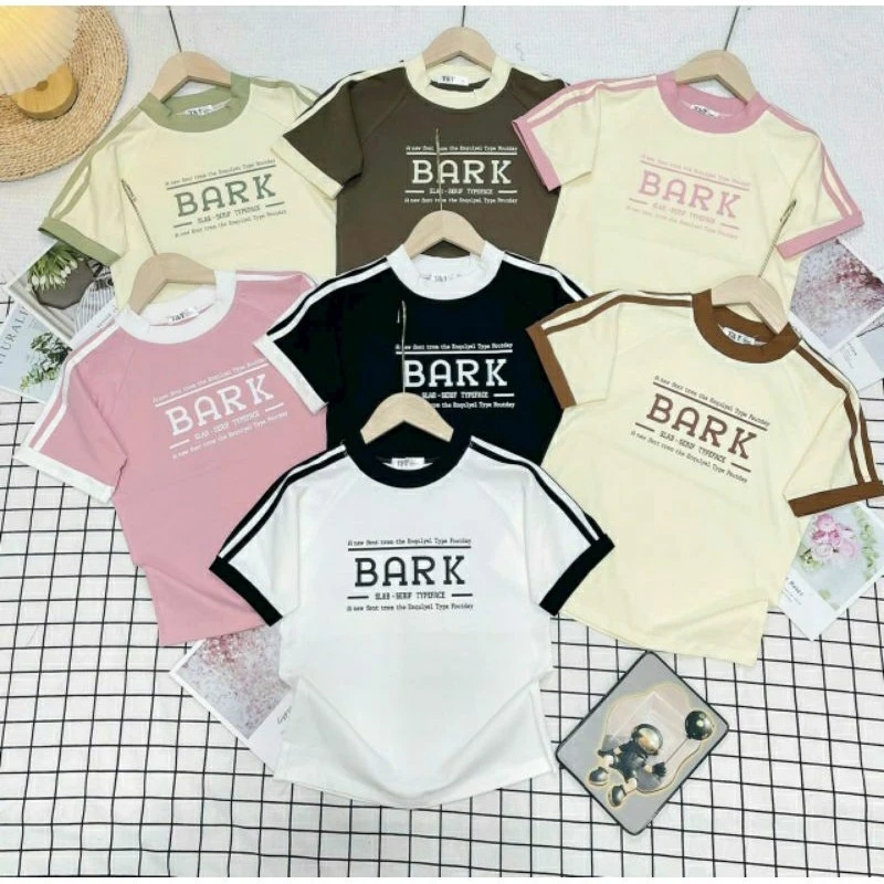 Áo Babytee Phối Viền Tay Bark Tay Ngắn Cổ Tròn - Thiên An Shop