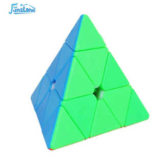 Funslane Yuxin Pyramid Stickerless Speed Cube 3x3 Tam Giác Cube Puzzle