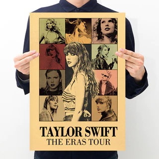 Taylor Swift Poster Dán Tường Retro Kraft Thanh Giấy Cafe Tranh Trang Trí 50.5 * 35cm