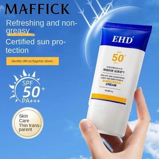 Kem chống nắng cho mặt Spf50+ Bảo vệ khỏi tia cực tím trong mùa hè Ehd Kem chống nắng chăm sóc da lâu dài không nhờn 60g [bluey]