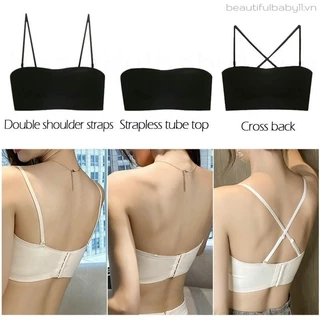 Bandeau Bra Brassiere Liền Mạch Push Up Bralette Áo Lót Không Dây Quần Lót Vô Hình Nữ Ống Top Không Xương Đồ Lót