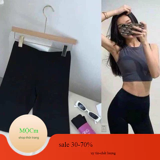 Quần legging lửng nữ cuộn tím,quần legging nữ,quần nữ