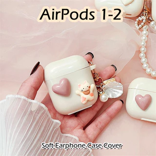 [Giảm giá hấp dẫn] Cho Airpods 1-2 ốp tai ng Case Vỏ Bảo Vệ Hộp Sạc Tai Nghe Cặp đôi Phim hoạt hình dễ thương Silicone mềm Vỏ Bảo Vệ Hộp Sạc Tai Nghe