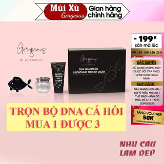 [Chính Hãng] Trọn Bộ Kem DNA Cá Hồi Gogerous Múi Xù Dưỡng Trắng Da, Kem Dưỡng, Sữa Rửa Mặt và Serum