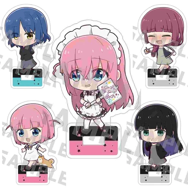 Móc khóa Bocchi The Rock Acrylic Kawaii Goto Hitori Ijichi Nijika Anime b02 Phụ kiện trang trí túi xách Balo