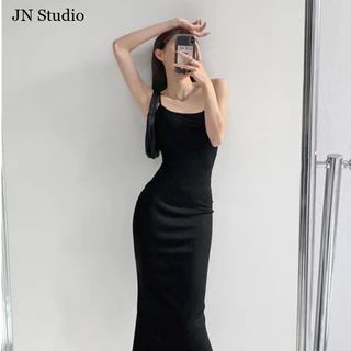 JN Studio Chic váy nữ Đầm Body Cho thời váy Minimalist hàn quốc Dễ thương thời trang A22M0RT 4Z240126
