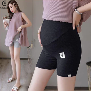 [Cagjb] Quần legging bà bầu mùa hè Quần short nữ co giãn R cạp cao mang thai YOMG