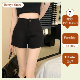 quần short nữ umi cạp cao, quần đùi nữ lưng cao form đẹp Bemyn Store