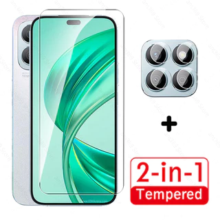 Kính cường lực phủ toàn bộ 2in1 cho Honor X8b 4G Tấm bảo vệ màn hình trong suốt Honar Honer X 8b HonorX8b 2024 6.7inch LLY-LX1 Phim bảo vệ ống kính