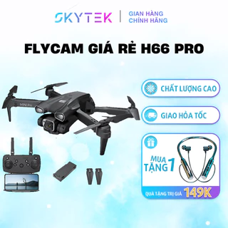 Flycam giá rẻ H66 Pro camera kép, Máy bay mini điều khiển từ xa, tránh va chạm, nhỏ gọn SKYTEK