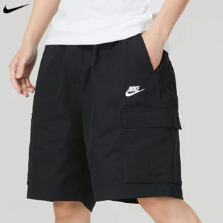 Nike 100% Nguyên Bản Nam Mùa Hè Rời Đường Phố Hàng Hóa Quần Short Thêu Logo Dây Rút Bermuda Crop Quần FB1247