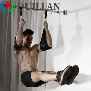 Quillan 2 chiếc Cantilever cơ bụng, Đai tập luyện bằng Nylon chống rách, Dụng cụ tập thể dục chân treo hạng nặng Dây treo treo thể dục gia đình
