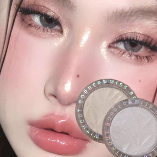 Brightening Face Highlighter Palette Chống Thấm Nước Đơn Sắc Ngọc Trai Trắng Bạc Nổi Bật Trang Điểm Có Độ Bóng Cao Sửa Chữa Mặt