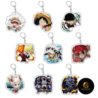 Móc Khóa Acrylic Hình Nhân Vật Nika Luffy Gear 5 Zoro Sanji Trong One Piece