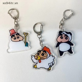 Xoitr Kawaii Anime Hình Crayon Shin-Chan Acrylic Hoạt Hình Búp Bê Dễ Thương Acrylic Móc Khóa Túi Mặt Dây Chuyền Trang Sức Cho Bé Gái Quà Tặng Sinh Nhật VN