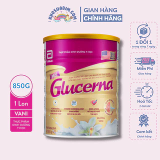 Sữa bột dành cho người bị tiểu đường Glucerna Abbott 850g Hương Vani