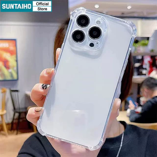 Suntaiho ốp lưng iphone Đẹp Cute Đơn Giản Chống Sốc Trong Suốt Vỏ Điện Thoại TPU Mềm Cao Cấp Cho Iphone 15 14 12 13 11 Pro Max IP 7 8 Plus Iphon X XS XR XsMax Bảo Vệ Camera Ốp Lưng