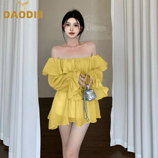 DAODIE Áo Sơ Mi áo sơ mi nữ áo kiểu hàn quốc thanh lịch Fashion may đo Phong cách WCS2430OWA 13Z240325