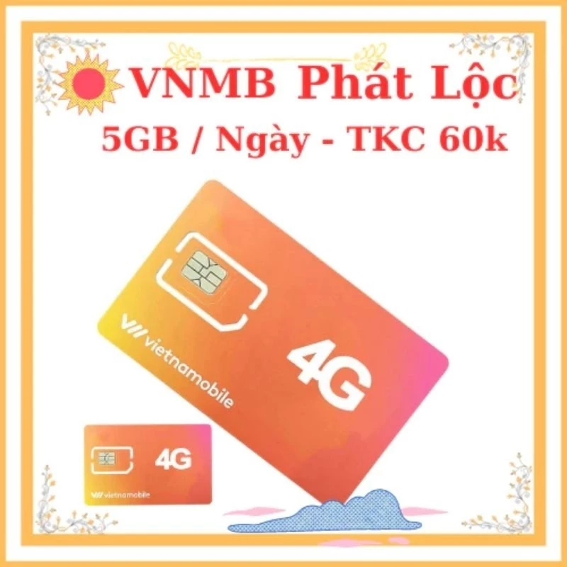 Sim 4G Vietnamobile mới Miễn phí DATA nghe nội mạng miễn phí, free tháng đầu