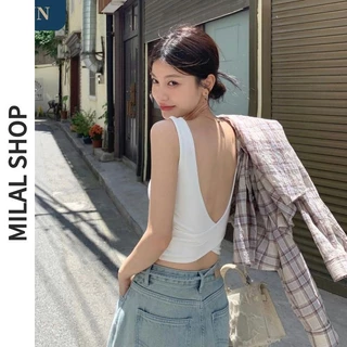 Áo Crop Top cổ chữ U đa năng gợi cảm dành cho nữ