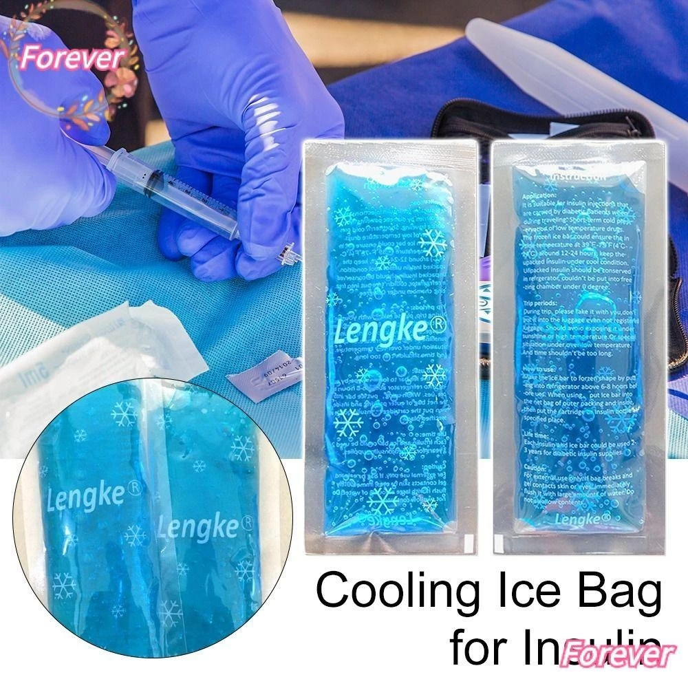 Forever 2pcs 50g túi làm mát insulin cách nhiệt túi đái tháo đường medicla cooler ice pack