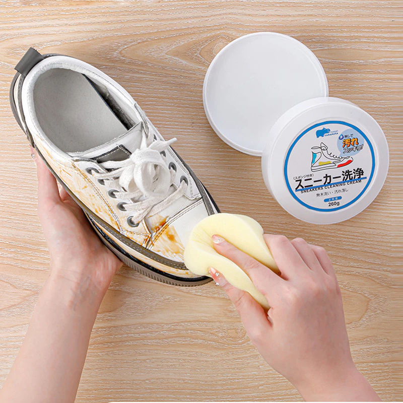 Kem Đánh Giày Sáp Tẩy Trắng Giày WHITESHOE Giúp Tẩy Trắng Giày Vệ Sinh Giày Đồ Da Đa Năng
