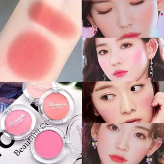 Blush Chống Nước Chống Mồ Hôi Blusher Tự Nhiên Đơn Sắc Blush Palette Lâu Dài Mặt Đường Viền Trang Điểm Tự Nhiên