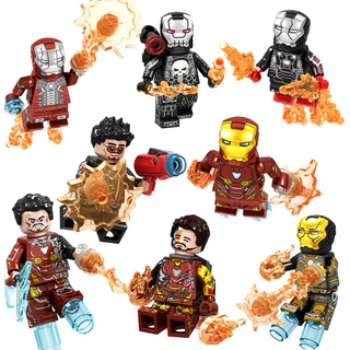 Tương thích với Lego Avengers Endgame Iron Man Mark Base War Building Blocks Machine Lắp ráp các nhân vật nhỏ