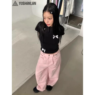 YUSHANLAN áo phông áo thun nữ croptop baby tee Vintage Fashion Thể thao Fashion WCS24308MX 11Z240312