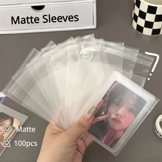 100 Chiếc Matte Card Tay Niêm Phong Túi Photocard Đóng Gói Túi Bảo Vệ Thẻ