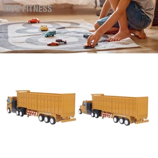 Kids Fitness Đồ chơi xe tải trẻ em Mở rộng Xe ben Mô phỏng tốt ngựa có thể tháo rời Quán tính Trailer mô hình để hàng ngày