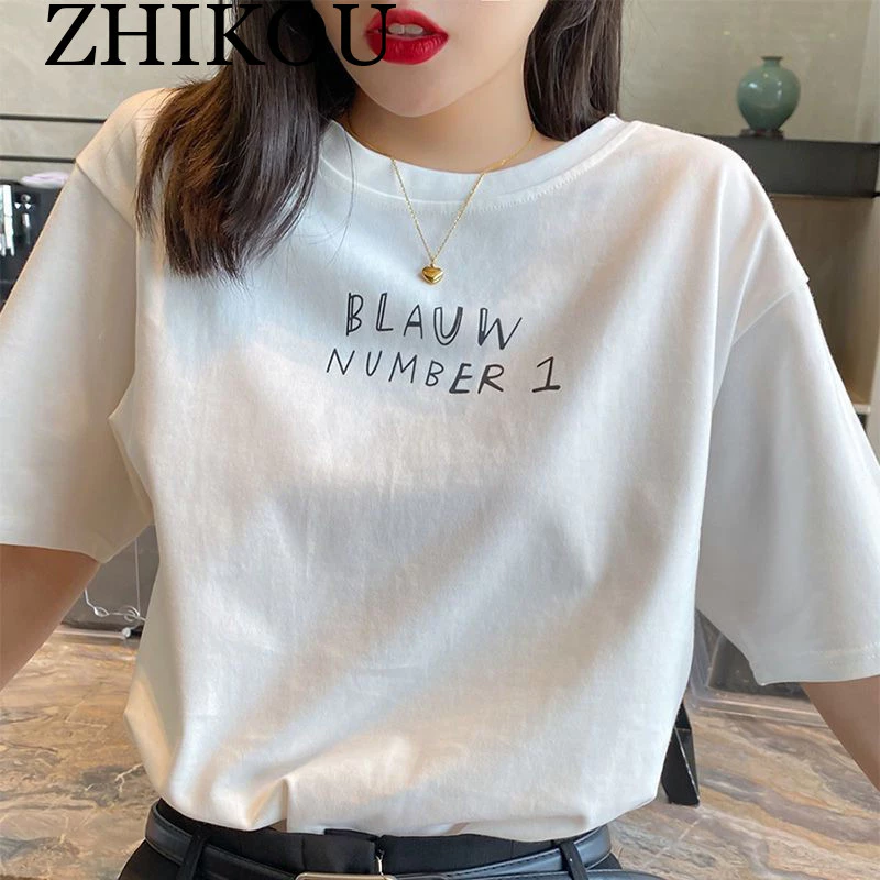 ZHIKOU áo phông áo thun nữ croptop baby tee Vintage Thời trang Hàn Phong Popular WTX24402T1 14Z240403